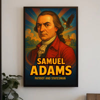 18th-Century Historical Figure in Patriotic Poster PosterGoat