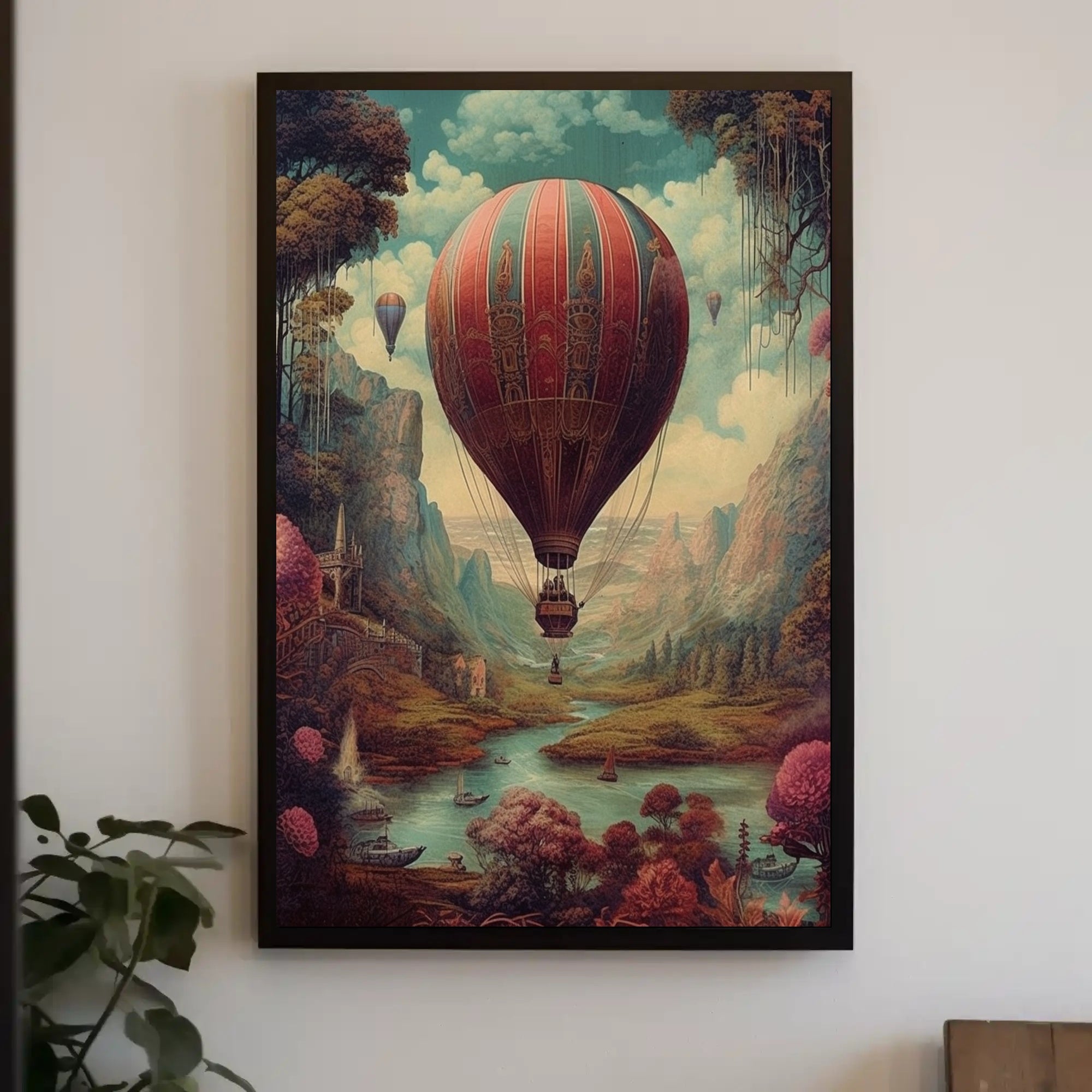 Enchanted Balloon Journey Poster