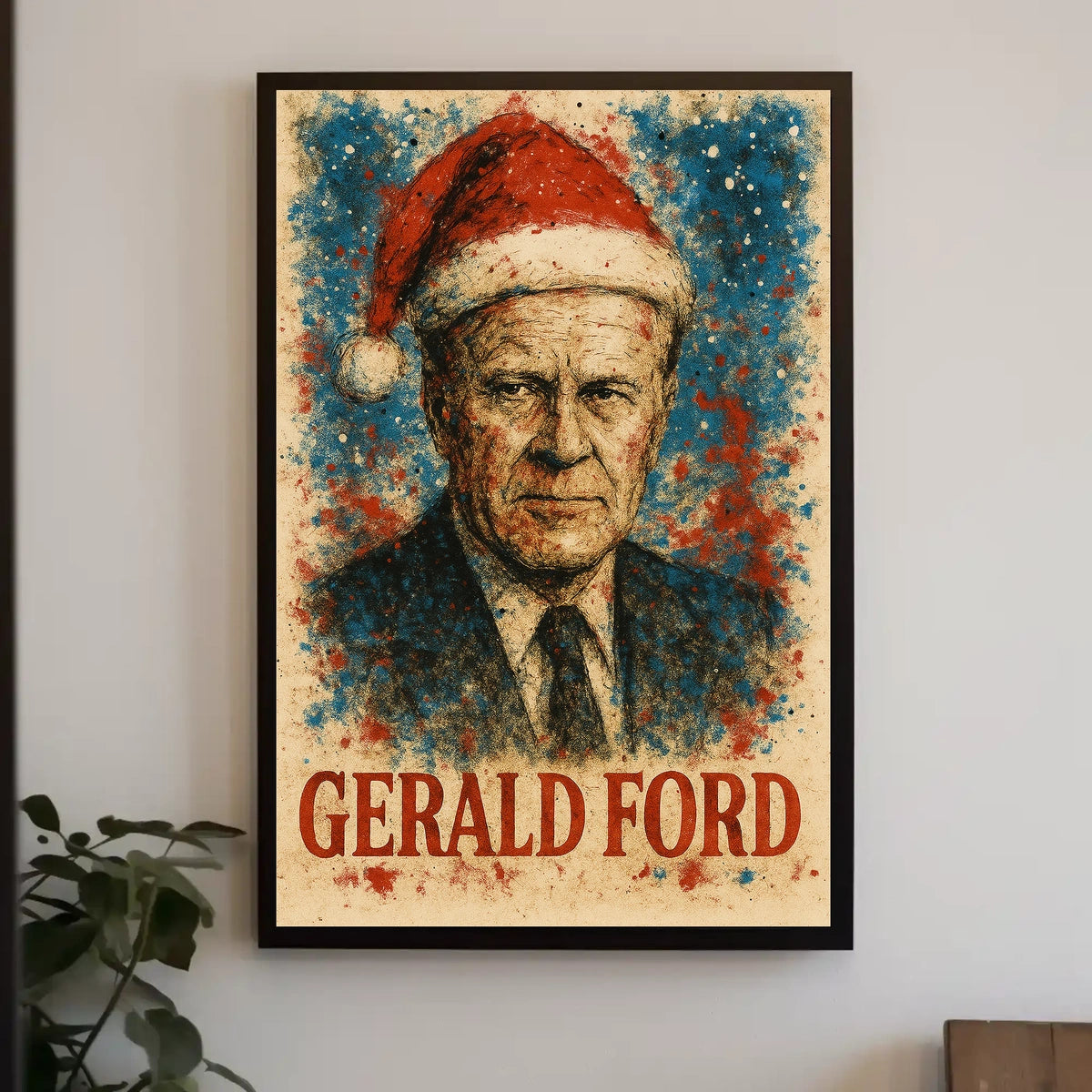 Gerald Ford 38th President of the United States Christmas SeriesPoster