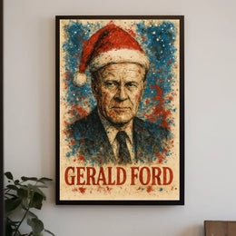 Gerald Ford 38th President of the United States Christmas SeriesPoster
