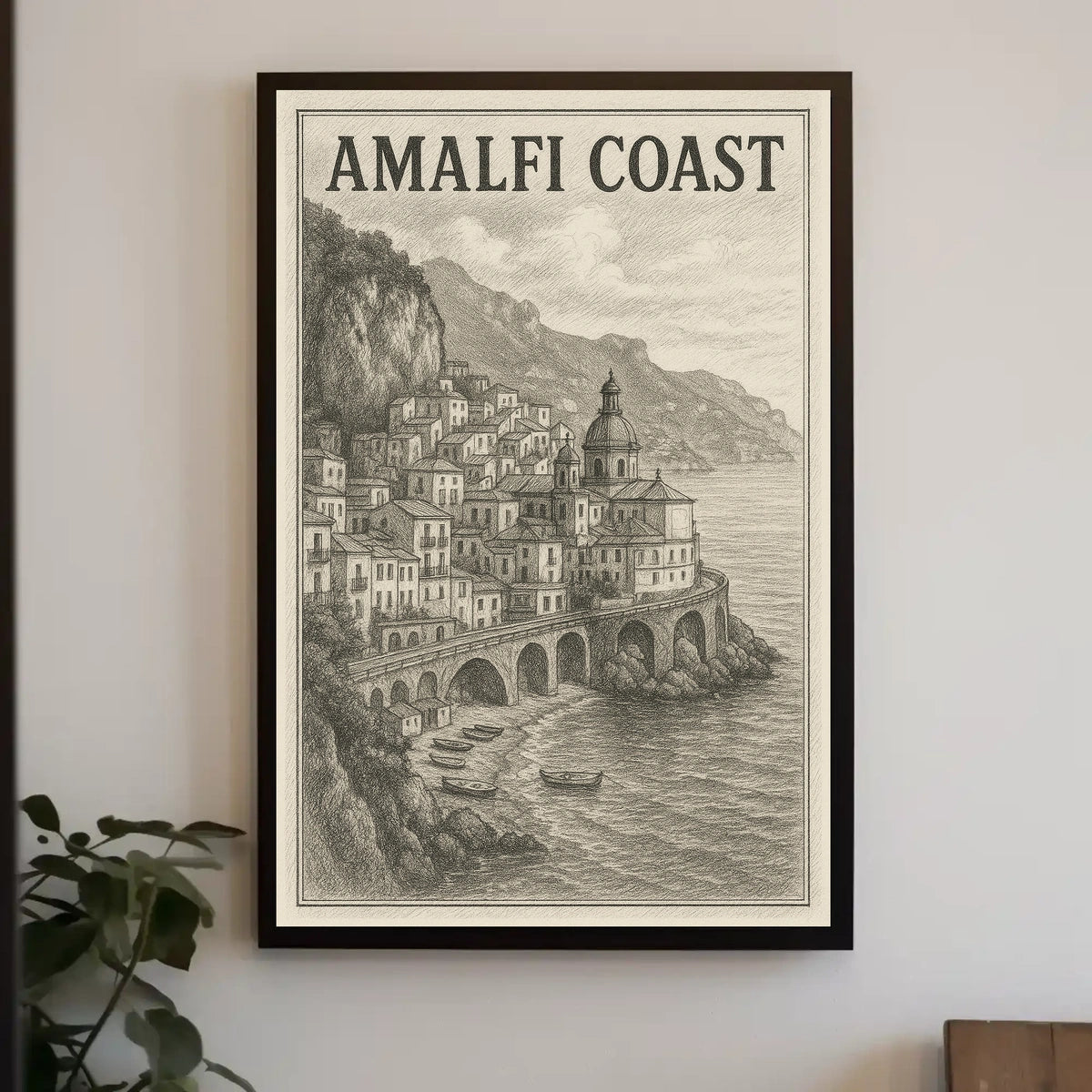 Amalfi Coast Poster Wall Art For Home Decor 18x24 Print