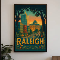 Raleigh Cityscape Poster