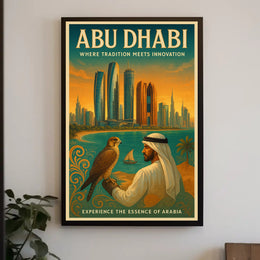 Abu Dhabi Tradition and Innovation Cultural or Heritage Poster