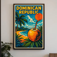 Tropical Paradise Dominican Republic Poster