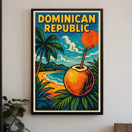 Tropical Paradise Dominican Republic Poster