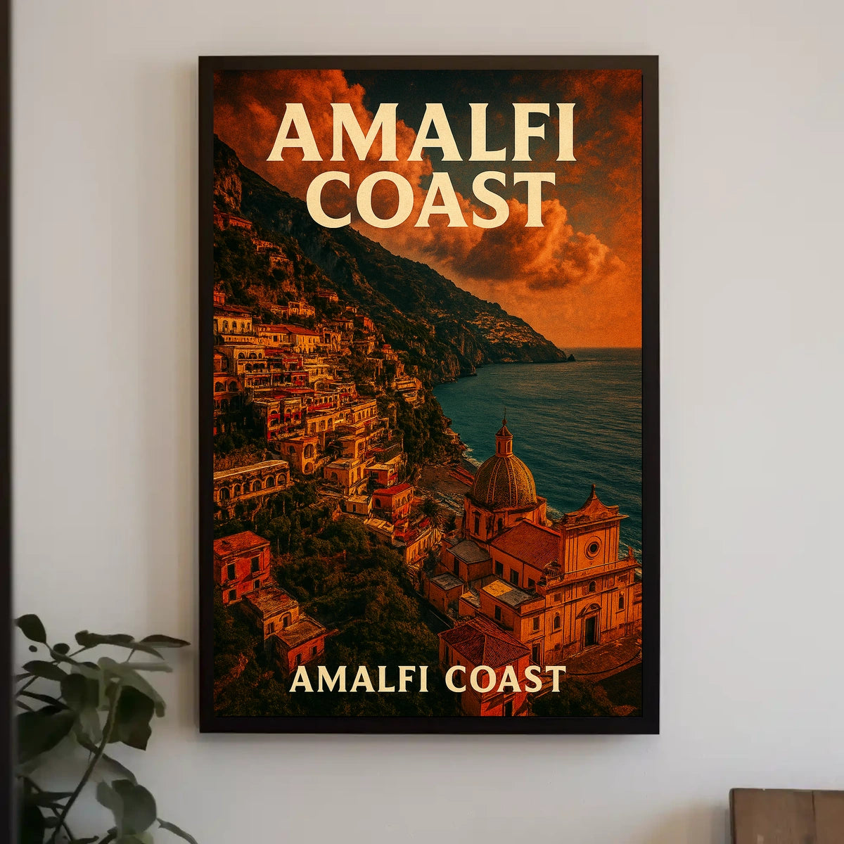Amalfi Coast Scenic Beauty Poster Wall Art 18X24 Seascape