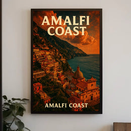 Amalfi Coast Scenic Beauty Poster Wall Art 18X24 Seascape