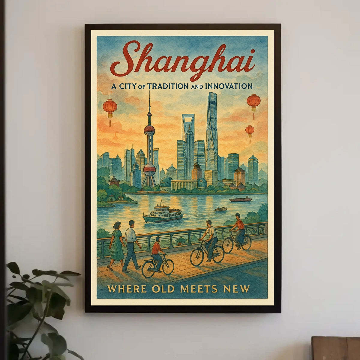 Shanghai A City of Tradition and Innovation Poster