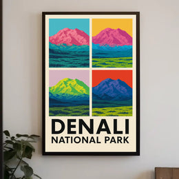 Denali National Park A Pop Art Perspective Poster