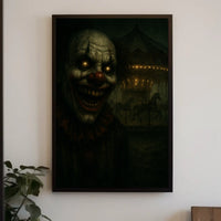 Eerie Carnival Clown Poster