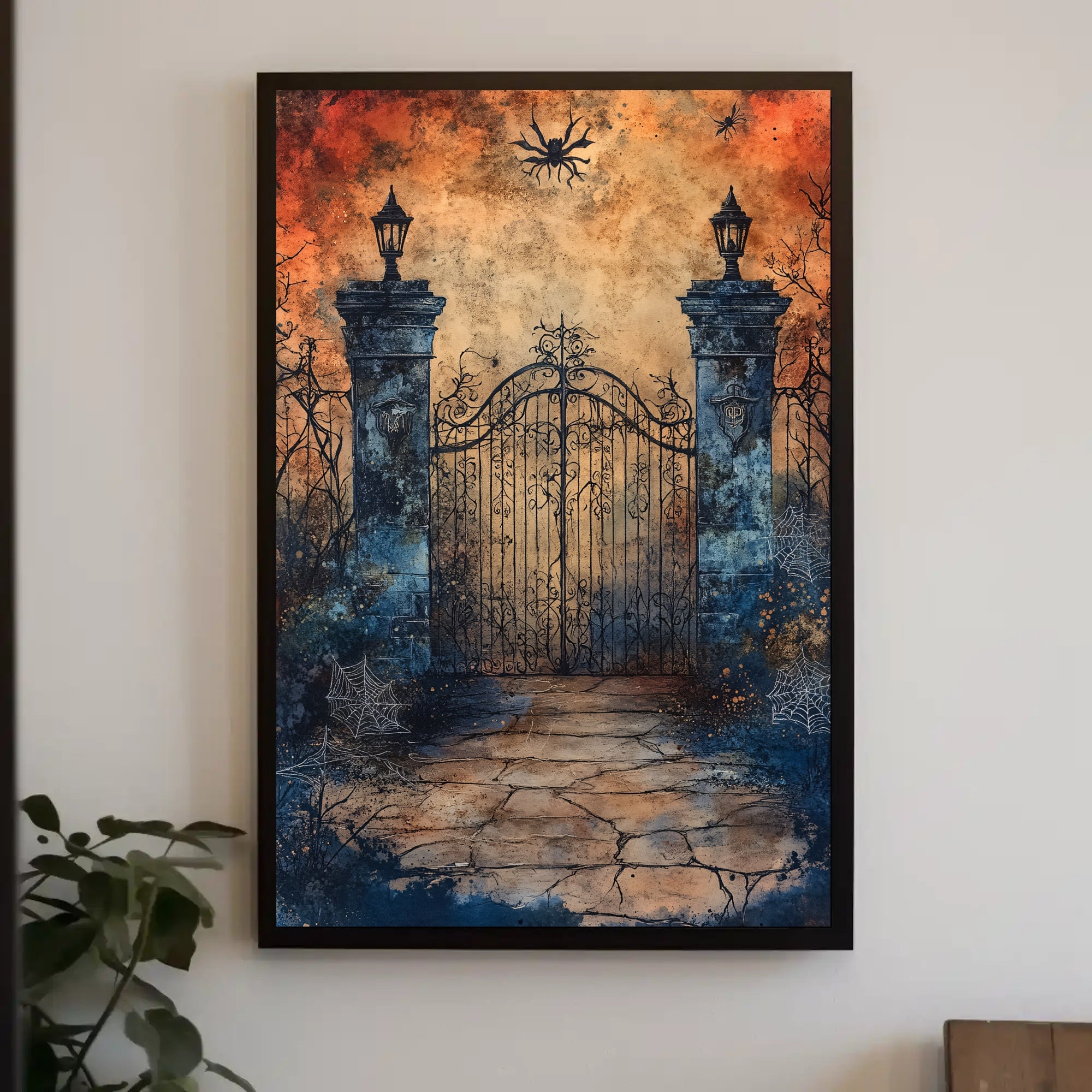 Enchanted Gate At Dusk Poster