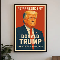 Trump 47Th President Patriotic Poster