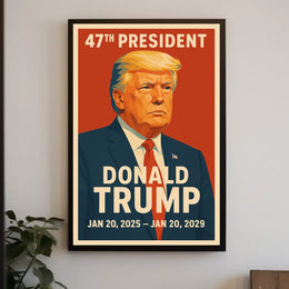 Trump 47Th President Patriotic Poster