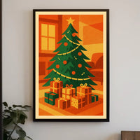 Festive Christmas Scene Poster