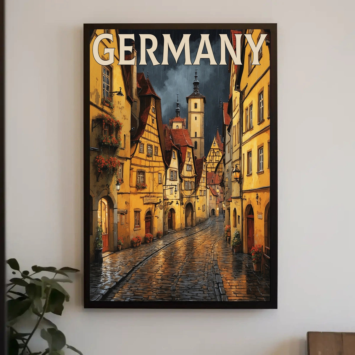 Charming Streets of Germany Poster