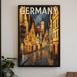 Charming Streets of Germany Poster