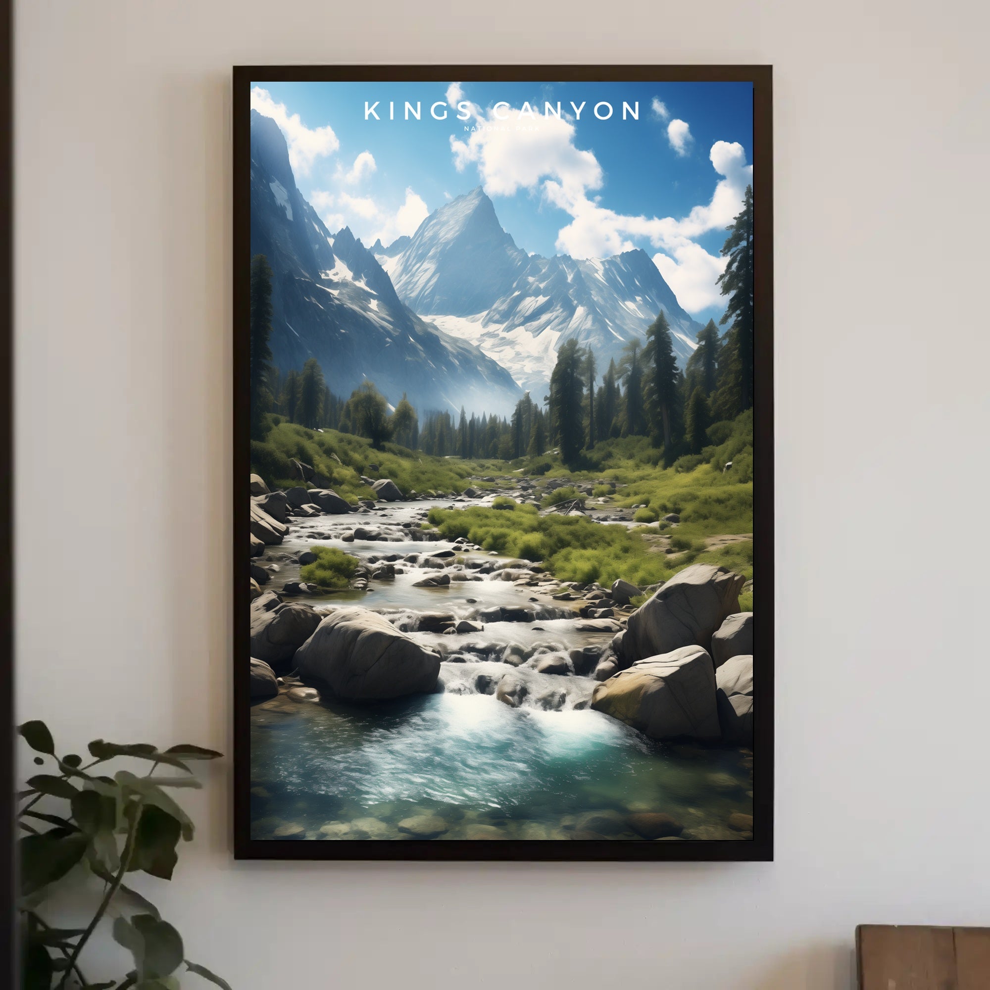 Kings Canyon National Park Vintage Poster Print