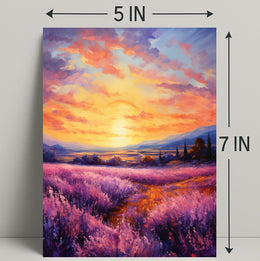 Lavender Sunset Poster