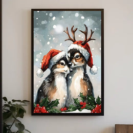 Festive Woodland Friends Poster