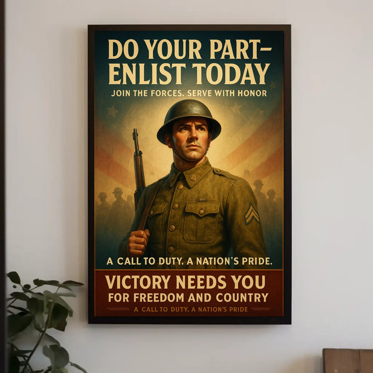 Enlist Today A Call To Duty Poster