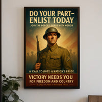 Enlist Today A Call To Duty Poster
