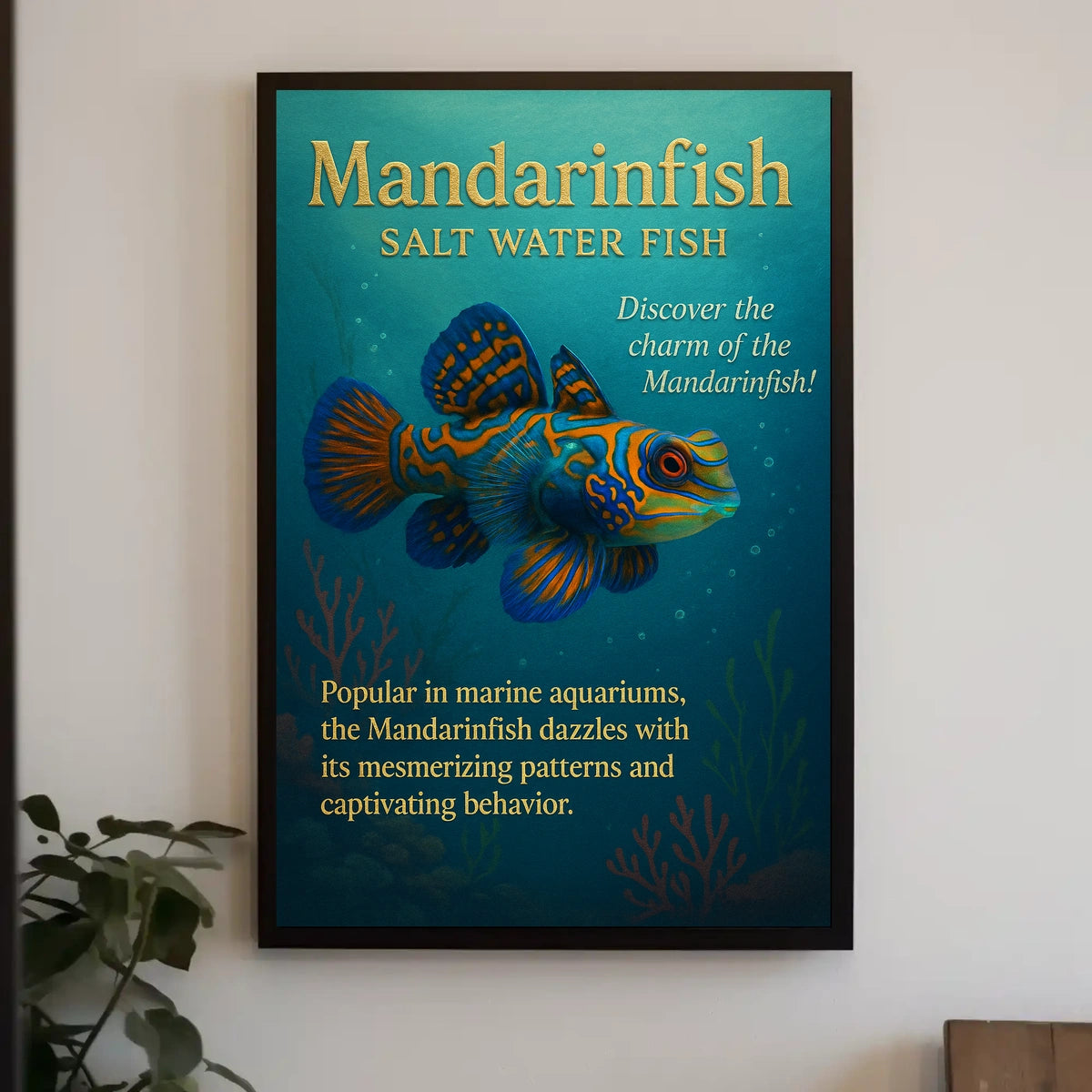 Discover the Mandarinfish Poster