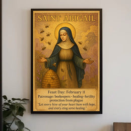 Saint Abigail: Spiritual Serenity Cultural or Heritage Poster