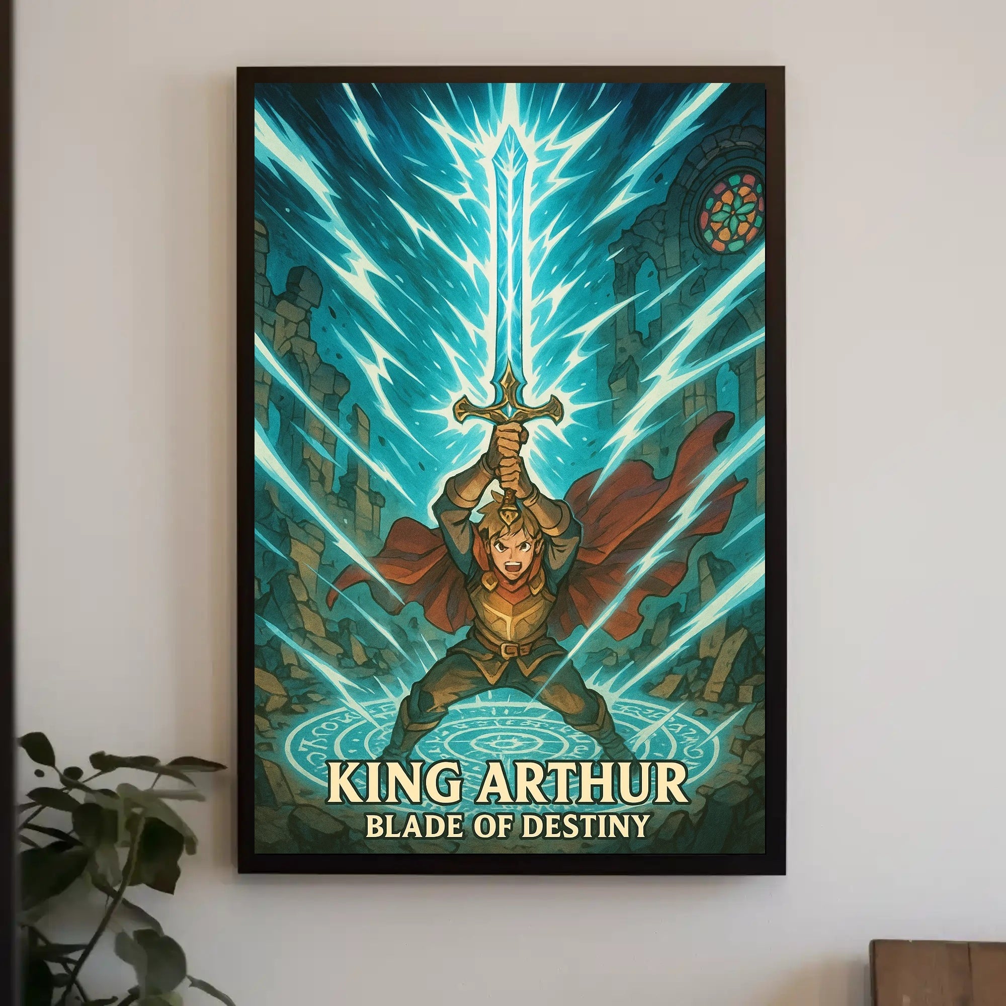 King Arthur Excalibur Fantasy Mythology Poster