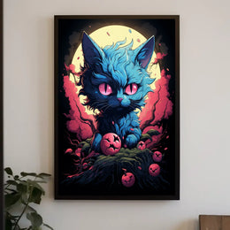 Mystical Feline Fantasy Poster