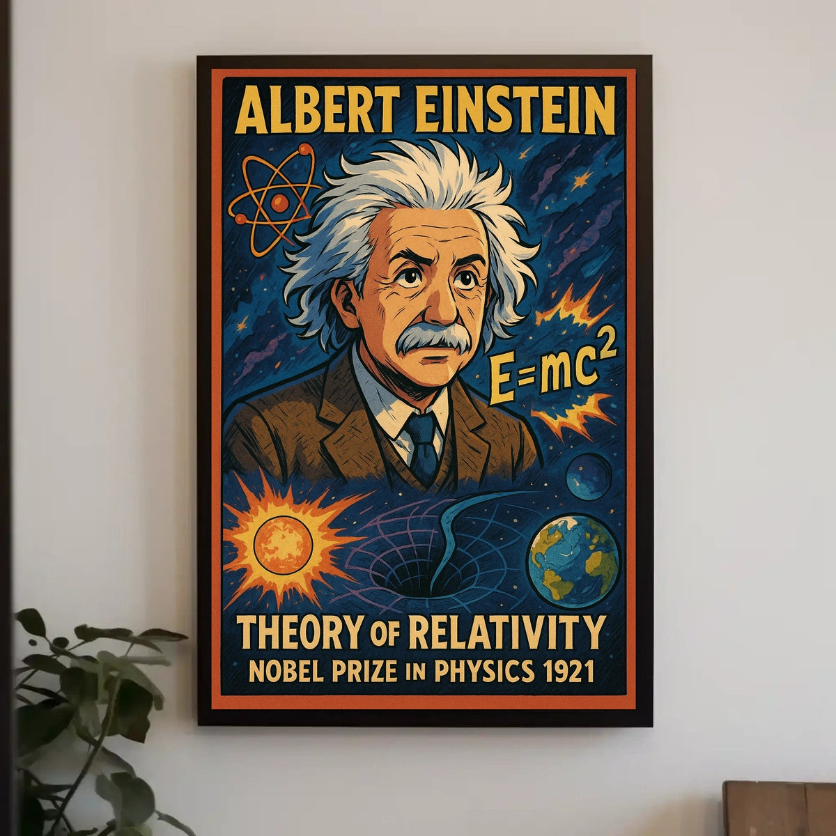 Albert Einstein Theory Of Relativity Poster