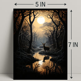 Enchanted Forest At Dusk Poster