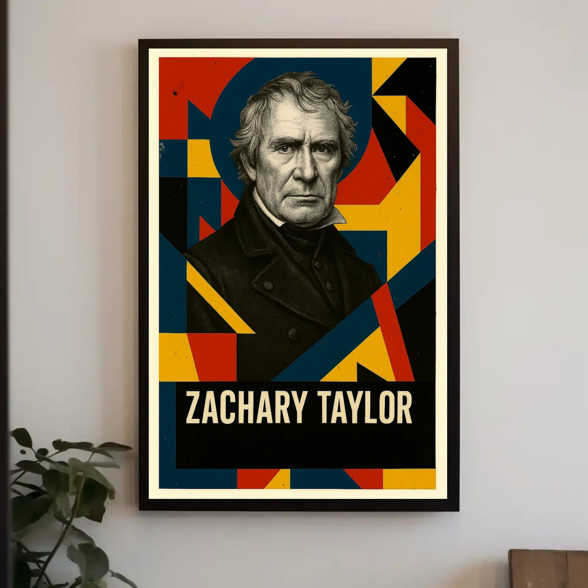 Zachary Taylor 12th President of the United States Abstract Pop Poster