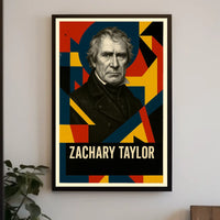 Zachary Taylor 12th President of the United States Abstract Pop Poster