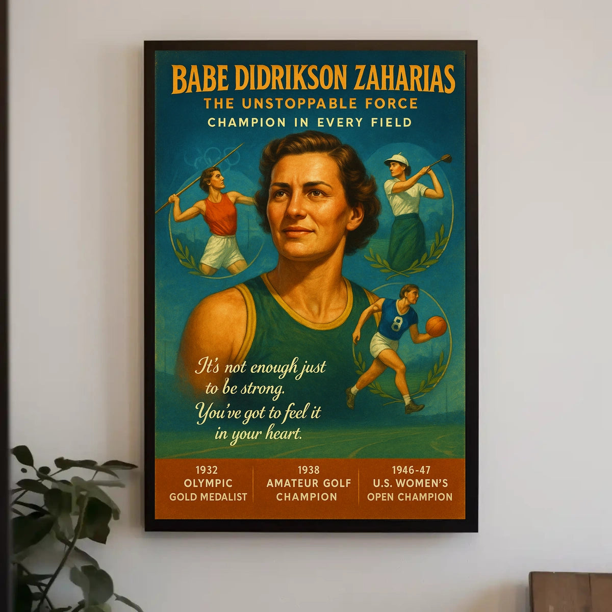 Babe Didrikson Zaharias The Unstoppable Force Poster