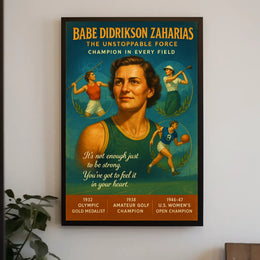 Babe Didrikson Zaharias The Unstoppable Force Poster