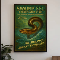 Swamp Eel The Swamps Sneaky Swimmer Poster