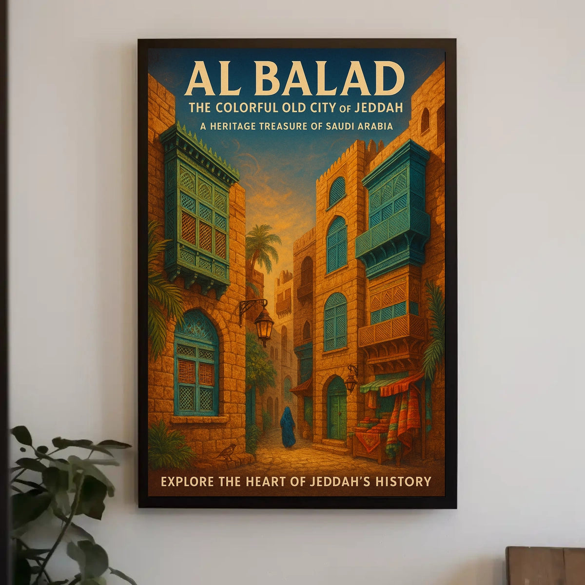 Al Balad The Colorful Old City Of Poster