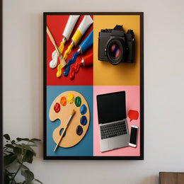 Creative Expression Infusion Artistic Poster