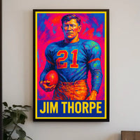 Jim Thorpe Legendary Athlete Poster