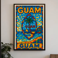 Vibrant Guam Mosaic Poster