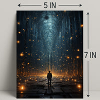 Journey Through The Luminous Corridor Poster PosterGoat