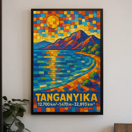 Tanganyika A Vibrant Mosaic Poster