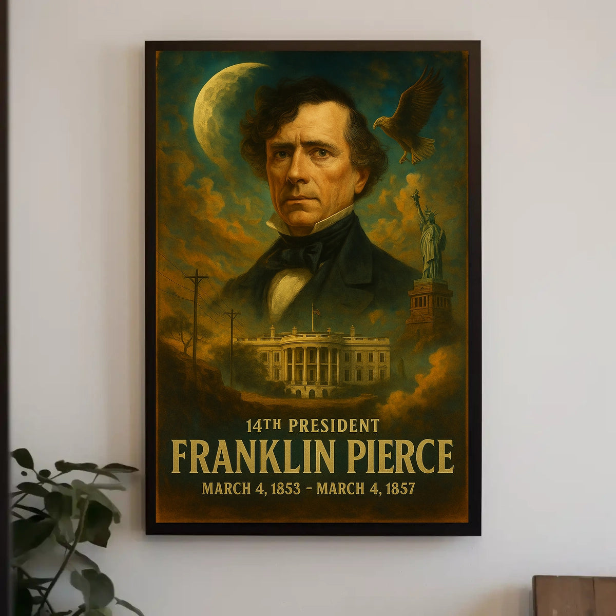 Franklin Pierce 14Th President Poster