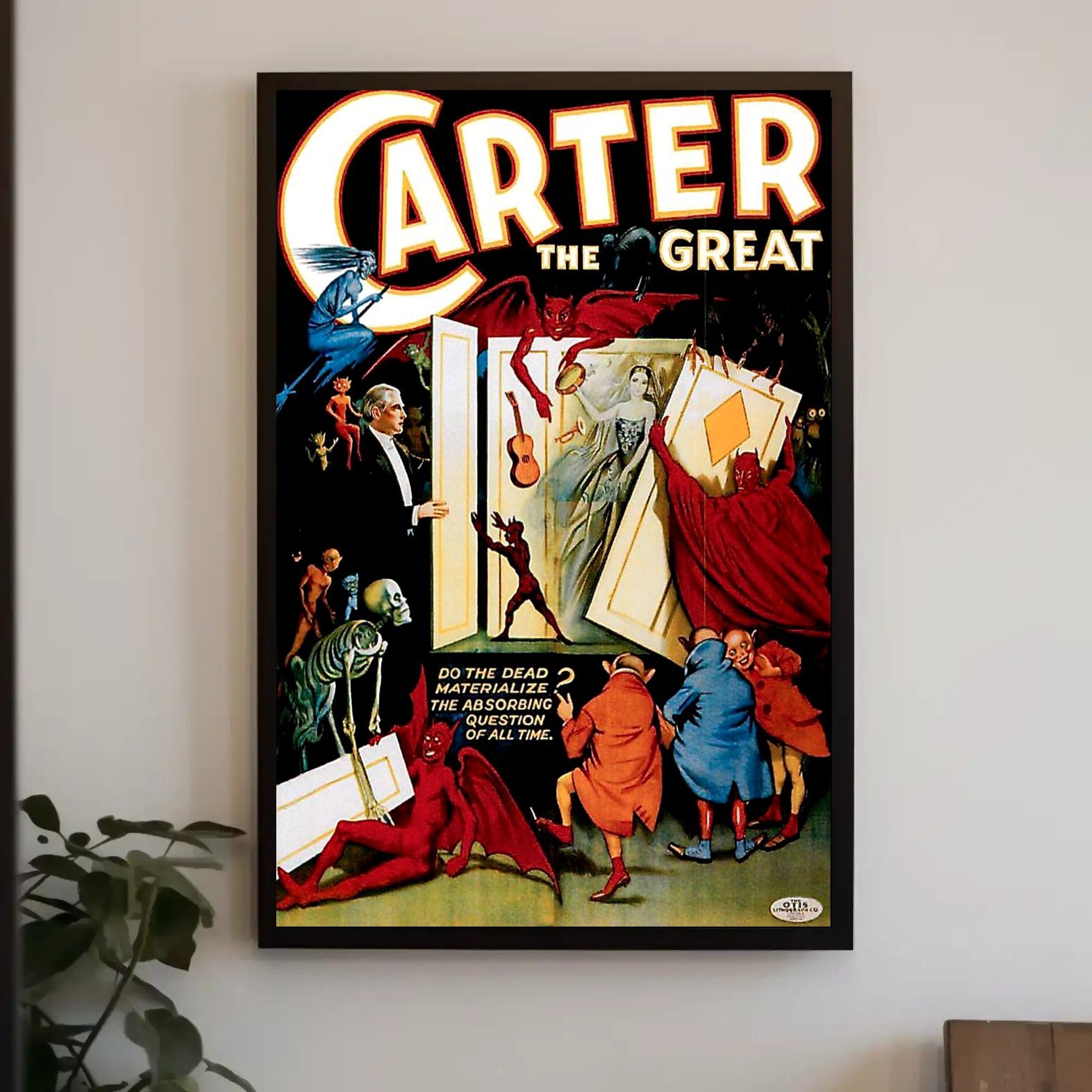 Carter the Great Magic Show Vintage Art Poster