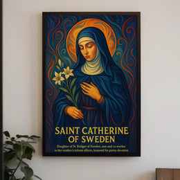 Saint Catherine of Sweden Poster