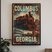 Steam Locomotive Steampunk Heritage Enthusiasts Poster