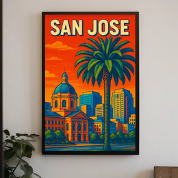 San Jose Cityscape Poster