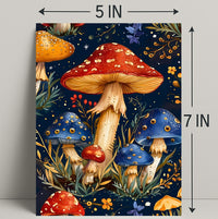 Enchanted Mushroom Forest Fantasy or Mythology Poster