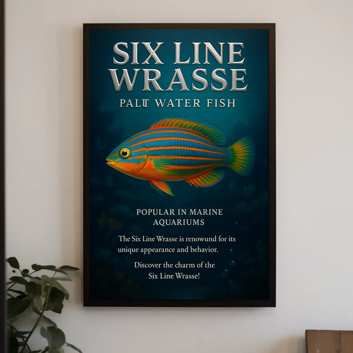 Discover the Six Line Wrasse Poster
