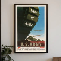 WWII Army Recruitment Poster: Vintage and Patriotic Propaganda